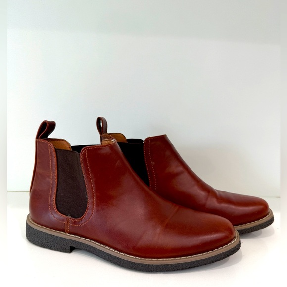 Deer Stags Rockland Memory Foam Chelsea Boot Brown - Picture 1 of 7